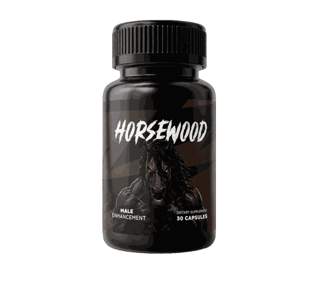 A bottle of HorseWood, 30 capsules, dietary supplement for men